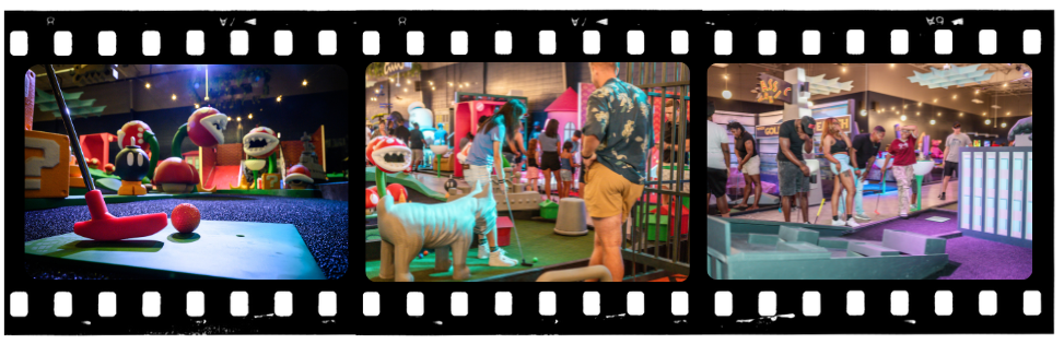Mini golf collage